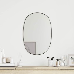 Miroir mural Noir 50x35 cm 