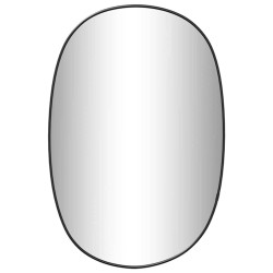 Miroir mural Noir 50x35 cm 