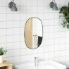 Miroir mural Noir 50x35 cm 