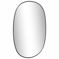 Miroir mural Noir 50x35 cm 