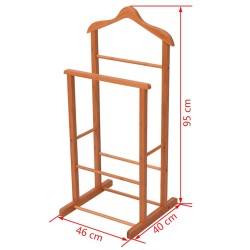 Supports à vêtements 2 pcs Marron 46 x 40 x 95 cm Bambou 