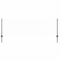 Poteaux de clôture 11 pcs U-Channel gris 80 cm en acier 