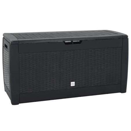 Boîte de stockage jardin Anthracite 119x48x60 cm Polypropylène 