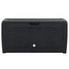 Boîte de stockage jardin Anthracite 119x48x60 cm Polypropylène 