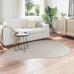 Tapis Couleur sable 140 x 200 cm Coton 