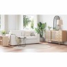 Tapis Couleur sable 140 x 200 cm Coton 