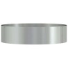 Planteur en métal gris Galvanisé Métal Grand Planteur gris Rond 
