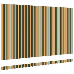 Tissu de remplacement de store pour cadre de 5x3.5 m vert et jaune 