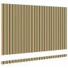 Tissu de remplacement de store pour cadre de 5x3.5 m vert et jaune 
