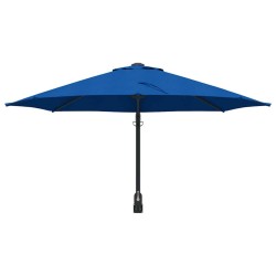 Parasol mural de jardin bleu azur 250 cm 