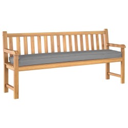 Coussins de palette pour banc 2 pcs Gris 200x40x8 cm en tissu Oxford 