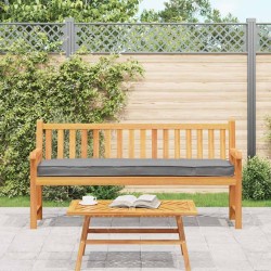 Coussins de palette pour banc 2 pcs Gris 200x40x8 cm en tissu Oxford 