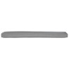 Coussins de palette pour banc 2 pcs Gris 200x40x8 cm en tissu Oxford 
