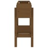 Lit surélevé de jardin marron miel 101x30x69 cm bois pin massif 
