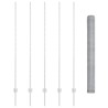 Poteaux de clôture 10 pcs U-Channel 160 cm en acier galvanisé 