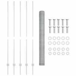 Poteaux de clôture 10 pcs U-Channel 160 cm en acier galvanisé 