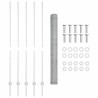 Poteaux de clôture 10 pcs U-Channel 160 cm en acier galvanisé 