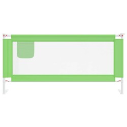 Barrière de sécurité de lit d'enfant Vert 190x25 cm Tissu 
