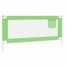 Barrière de sécurité de lit d'enfant Vert 190x25 cm Tissu 