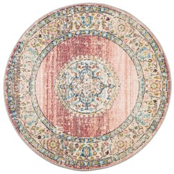 Tapis ARBIZU intérieur extérieur design vintage Ø 120 cm 