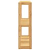 Étagère de salle de bain à 3 niveaux murale 60x15x54 cm bambou 
