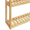 Étagère de salle de bain à 3 niveaux murale 60x15x54 cm bambou 