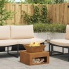 Brasero 50 x 50 x 40 cm acier corten 