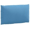Coussins de palette lot de 2 bleu mélangé tissu 