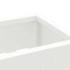 Porte-parapluie Treillis avec stockage Blanc 28 x 12 x 41 cm Acier 