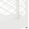 Porte-parapluie Treillis avec stockage Blanc 28 x 12 x 41 cm Acier 