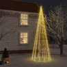 Sapin de Noël avec piquet 732 LED blanc chaud 500 cm 
