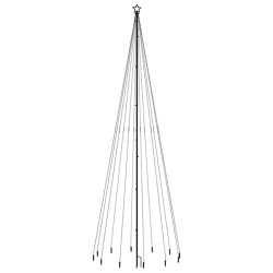 Sapin de Noël avec piquet 732 LED blanc chaud 500 cm 