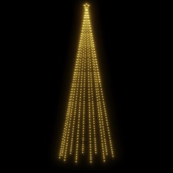 Sapin de Noël avec piquet 732 LED blanc chaud 500 cm 