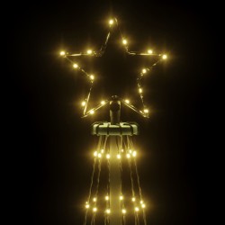 Sapin de Noël avec piquet 732 LED blanc chaud 500 cm 