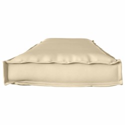 Coussin Pallet pour banc beige 140x40x8 cm en tissu Oxford 