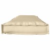 Coussin Pallet pour banc beige 140x40x8 cm en tissu Oxford 