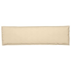 Coussin Pallet pour banc beige 140x40x8 cm en tissu Oxford 