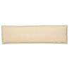 Coussin Pallet pour banc beige 140x40x8 cm en tissu Oxford 
