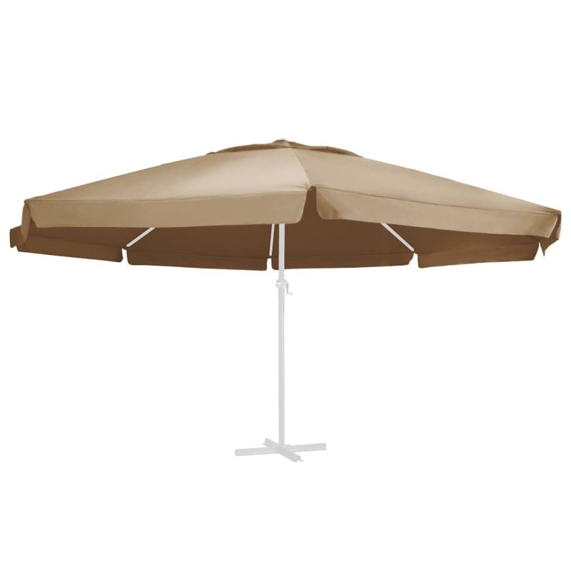 Tissu de remplacement pour parasol d'extérieur Taupe 610 cm Tissu de remplacement pour parasol d'extérieur Taupe 610 cm