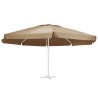 Tissu de remplacement pour parasol d'extérieur Taupe 610 cm 