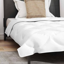 Duvet 2-en-1 avec oreiller 2 pcs Blanc 135 x 200 cm Microfibre 