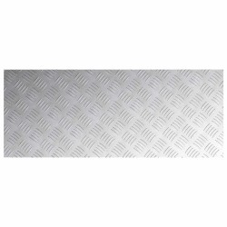 Plaques en Aluminium Antidérapantes à Motif en Damier - 2 pcs - 100x40 cm 