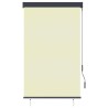 Store roulant d'extérieur 100 x 250 cm Crème 