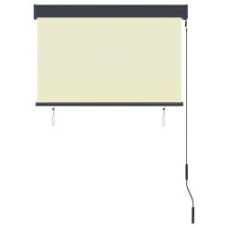 Store roulant d'extérieur 100 x 250 cm Crème 