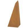 Pyramide de Cheminée Noir 58x36x100 cm Acier 