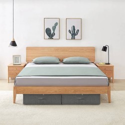 Boîtes de rangement 2 pcs Tissu 70x40x18 cm Anthracite 
