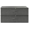 Boîtes de rangement 2 pcs Tissu 70x40x18 cm Anthracite 