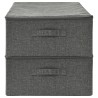 Boîtes de rangement 2 pcs Tissu 70x40x18 cm Anthracite 