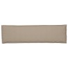 Coussin de palette pour banc taupe 140x40x8 cm en tissu Oxford 
