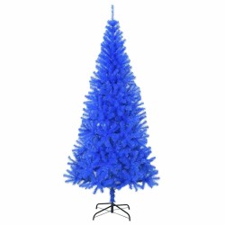 Arbre de Noël artificiel de 180 cm en PVC avec 300 LED bleues 